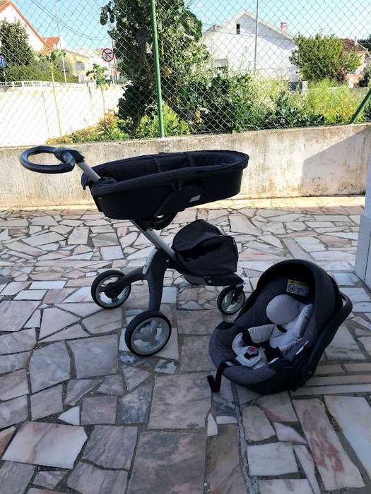 Conjunto stokke xplory de 2017 praticamente novo uso de apenas 1 bebé