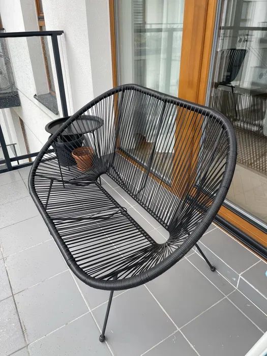 Sofa żyłkowa 2 osobowa balkonowa, meble tarasowe, balkon, taras, leżak