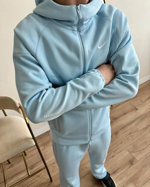 БЕЗ ПРЕДОПЛАТ!!! Костюм Nike Tech Fleece NOCTA Світло-голубий Розмір S