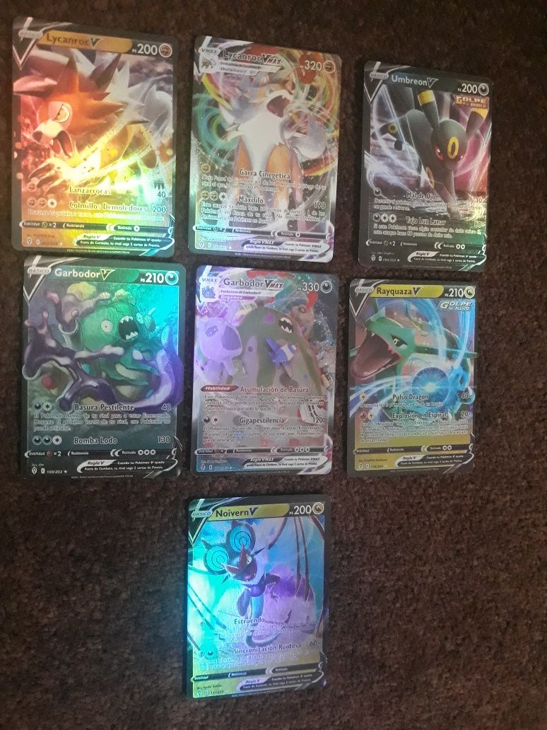 31 cartas pokemon holográficas