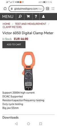 Miernik cęgowy Victor 6050 Digital Clamp Meter