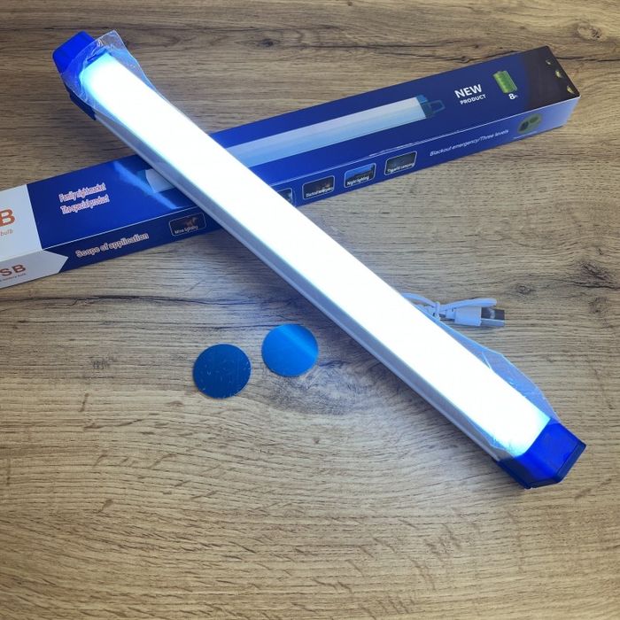 Многофункциональная светодиодная USB LED лампа-ночник на магните 32 cm