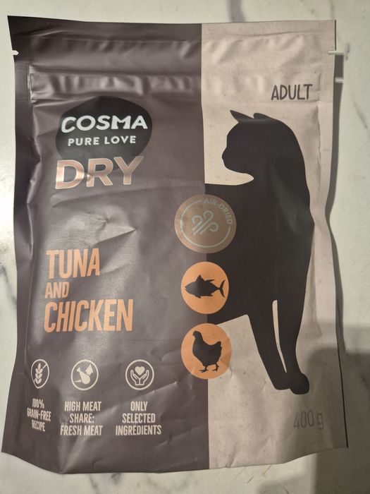 Karma sucha dla kota Cosma tuńczyk i kurczak 400g