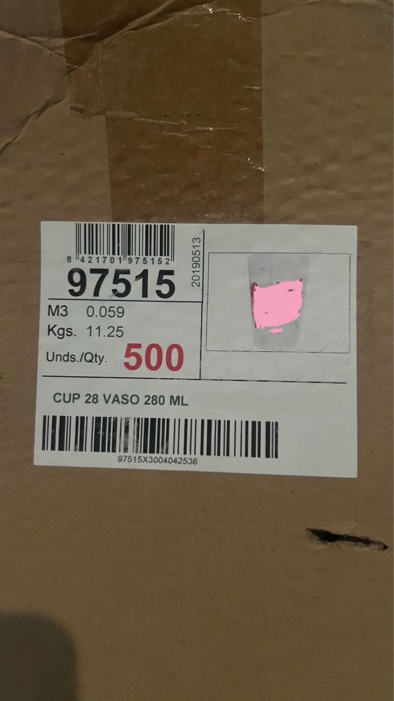 Copos reutilizaveis 20cl
