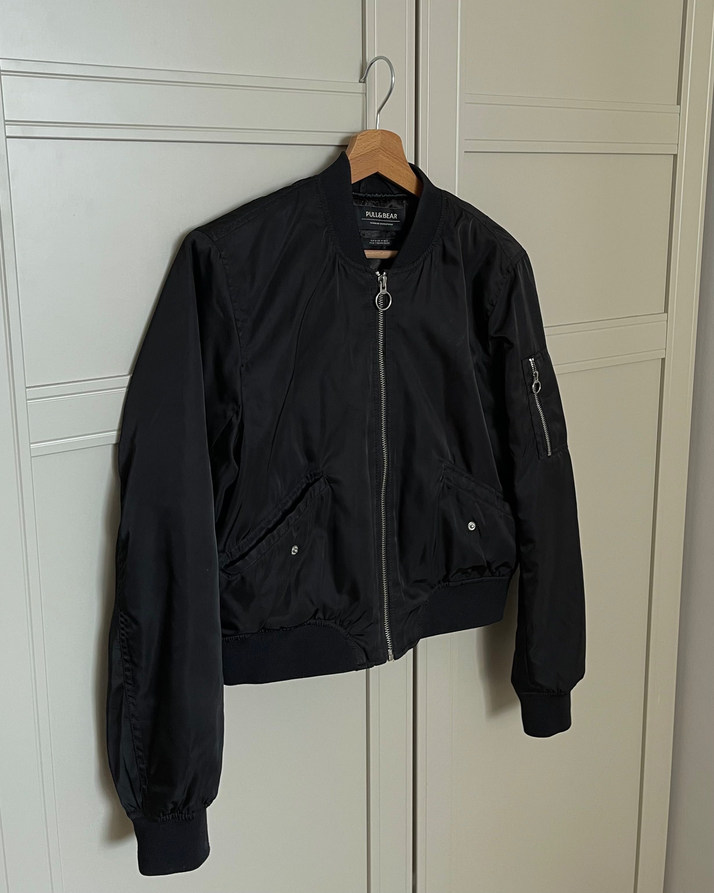 kurtka bomber / damska kurtka cropped / przycięta / PULL&BEAR