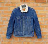 Levi's шерпа джинсовая куртка на меху джинсовка Оригинал M