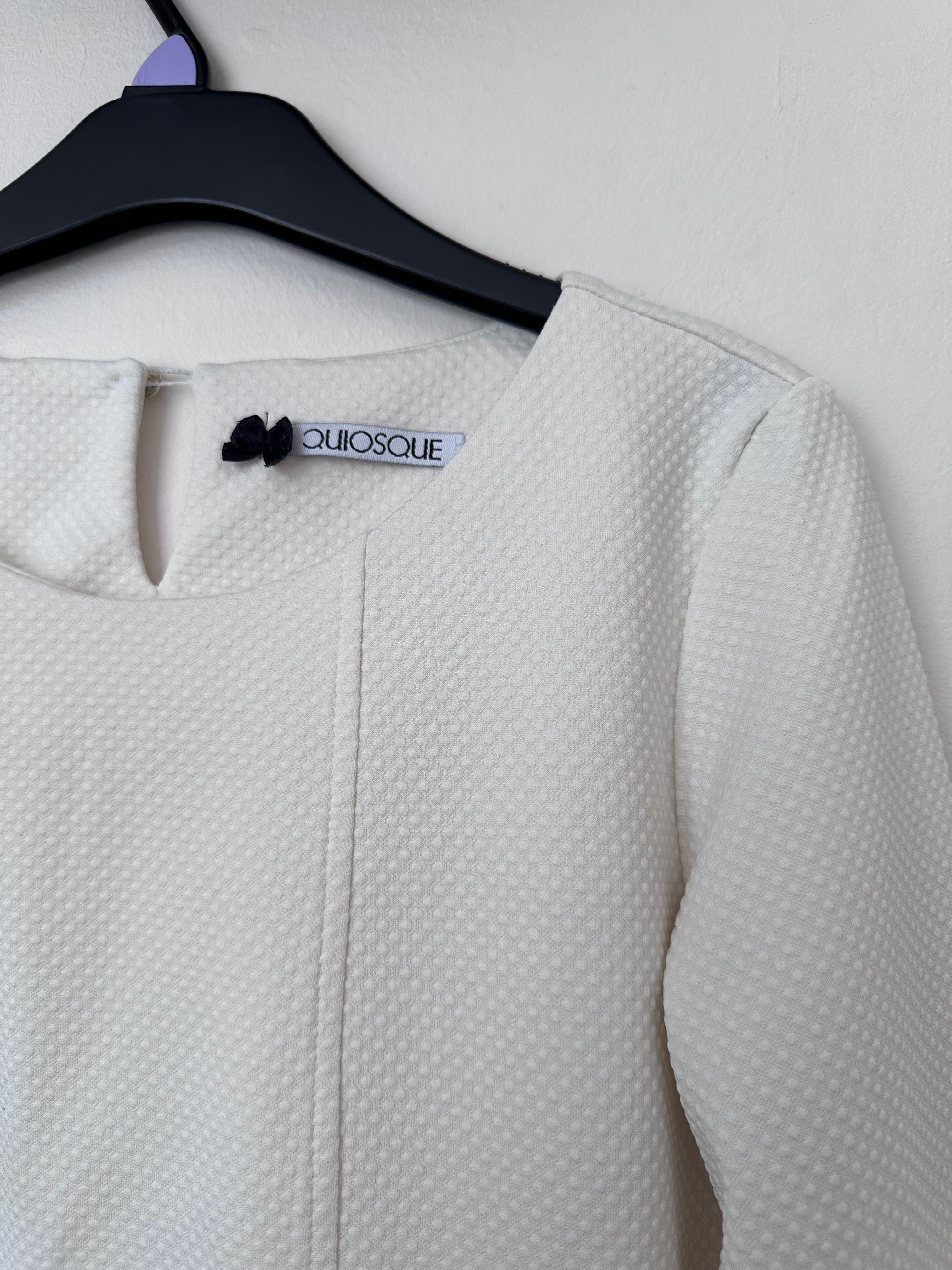 Damska elegancka kremowa bluzka Quiosque rozm 38, używana