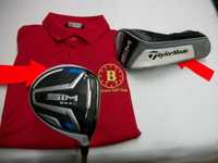 kij golfowy wood  3 Taylormade  SIM max flex R  + koszulka gratis