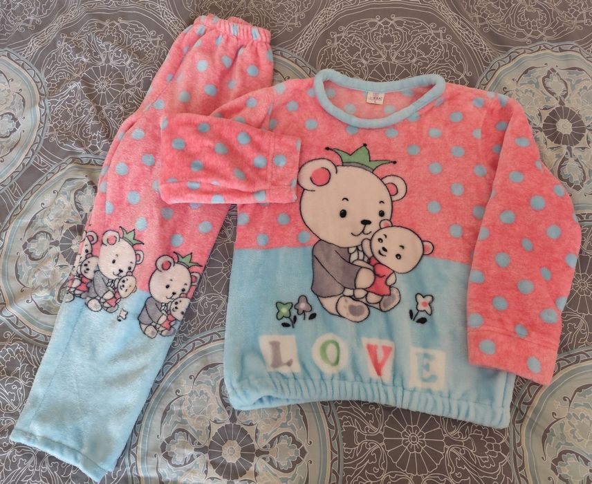 Домашній, теплий костюм, піжамка, розмір С фактично