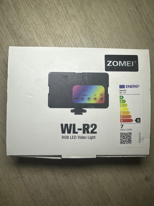 Студийный Свет zomei WL-R2 RGB Led лампа для сьемки