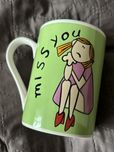 Kubek ceramiczny z grafiką "miss you"