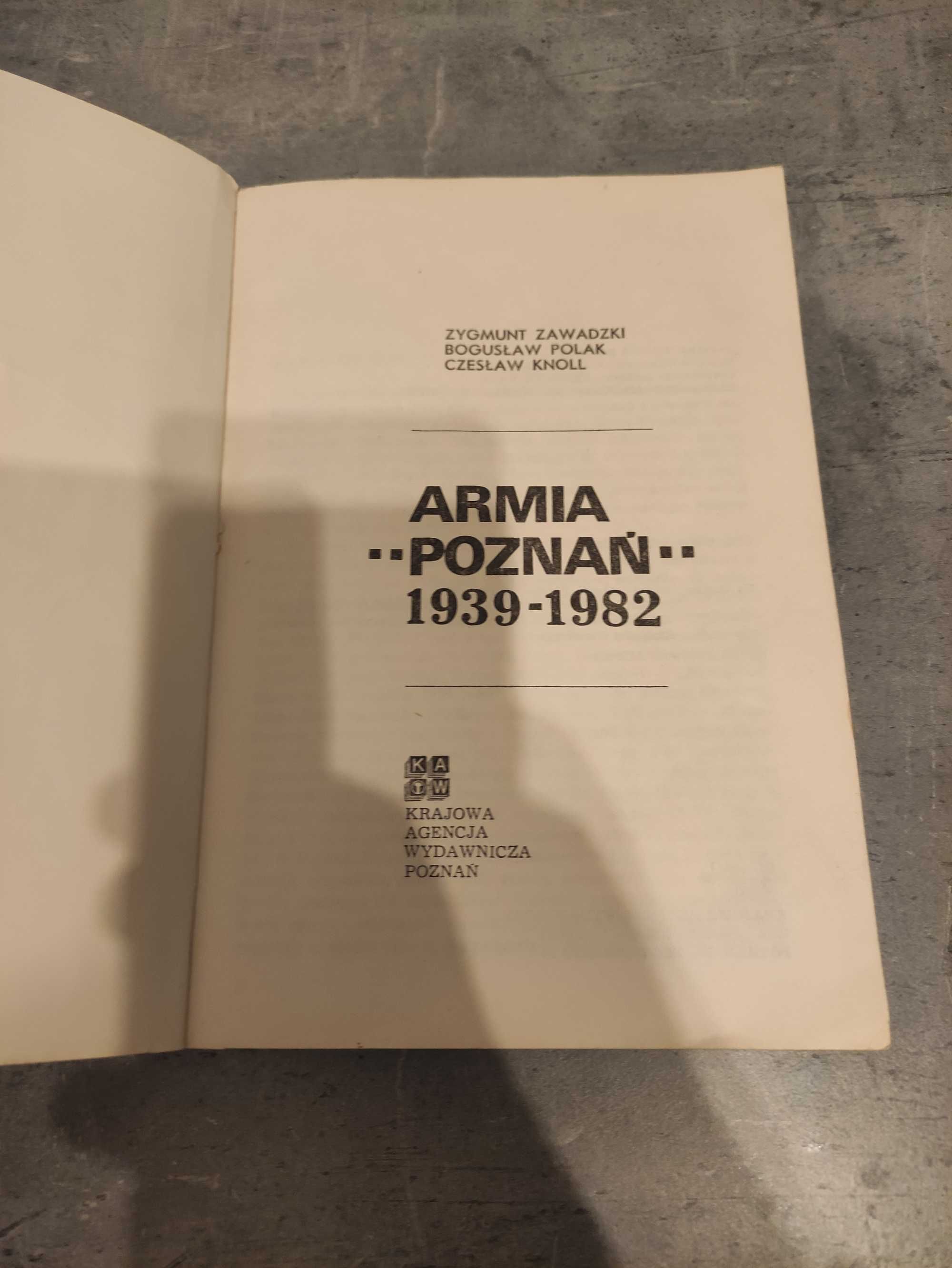 Książka 'Armia Poznań 1939- 1982' KAW