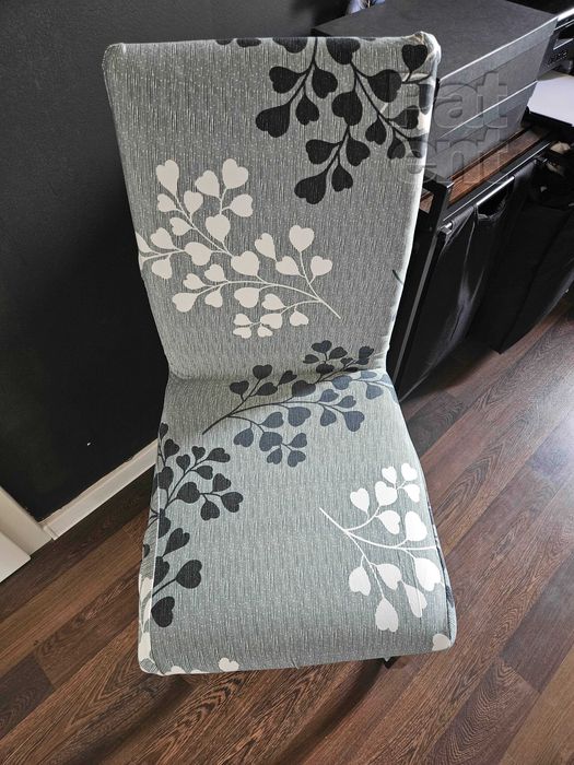 Pokrowce na krzesła elastyczne 4 sztuki wzorki komplet