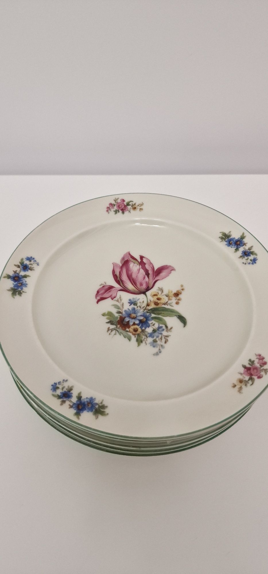 Talerze 6 sztuk Bohemia Royal Ivory antyk