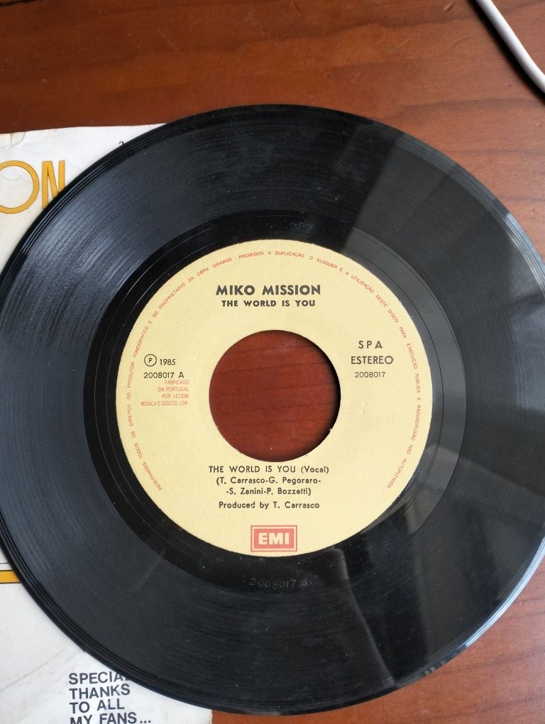 Disco de vinil single Miko Mission