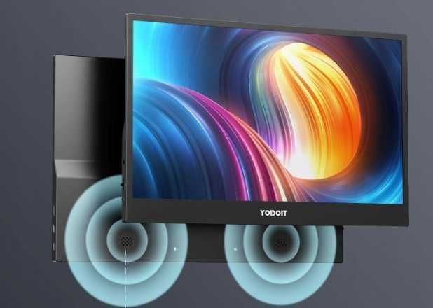 Yodoit monitor przenośny 15,6" FHD IPS USB-C HDMI do laptopa