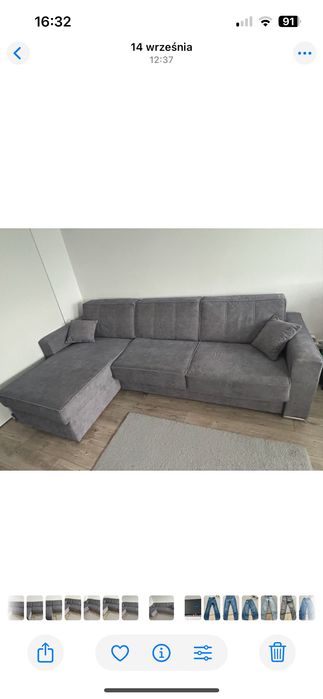 Narożnik z funkcją spania