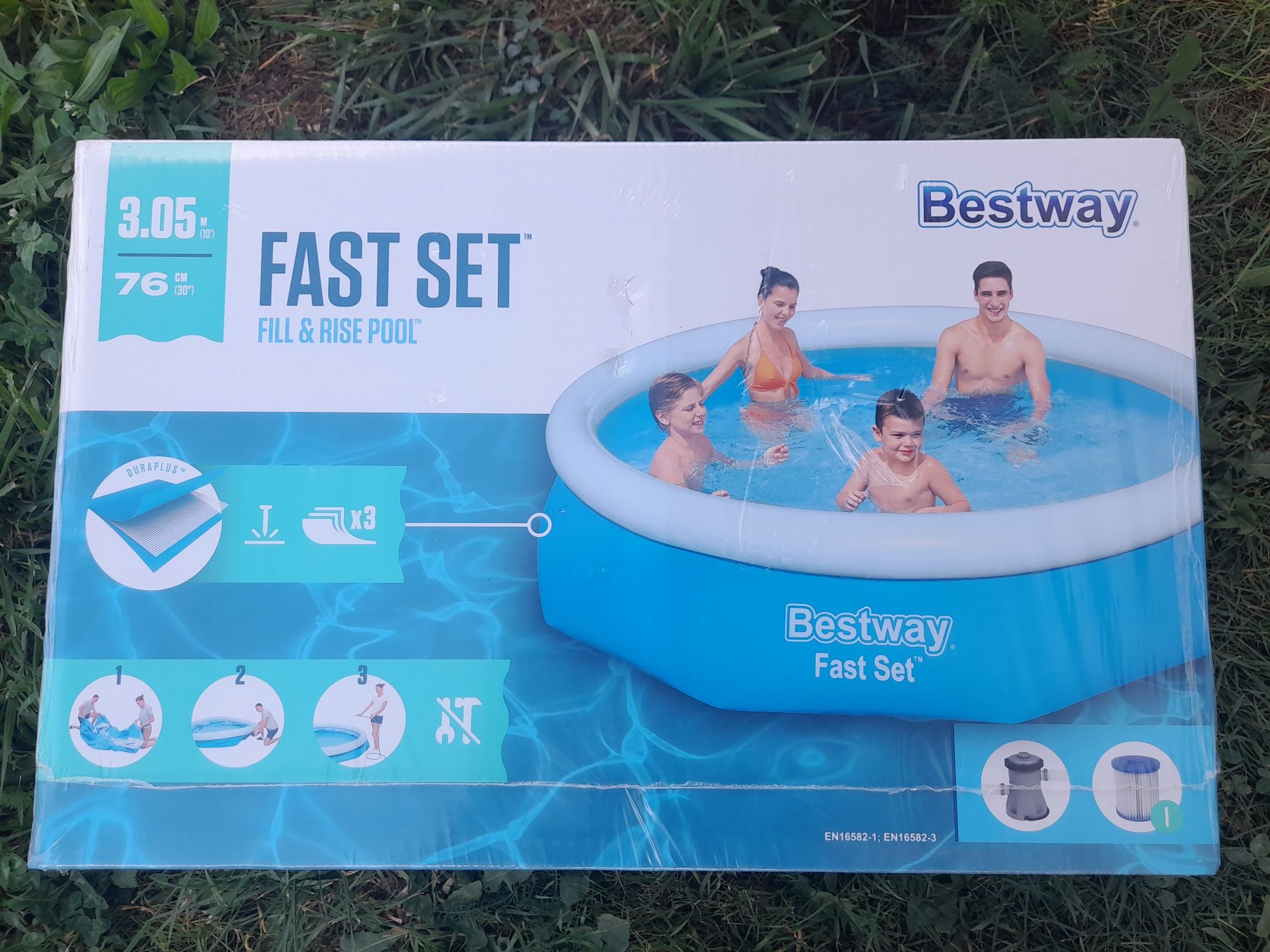 Nowy basen rozporowy 3.05m Bestway Fast Set