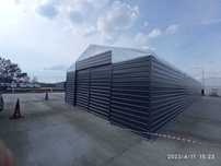 HALA NAMIOTOWA ściany blaszane 6x15x4m