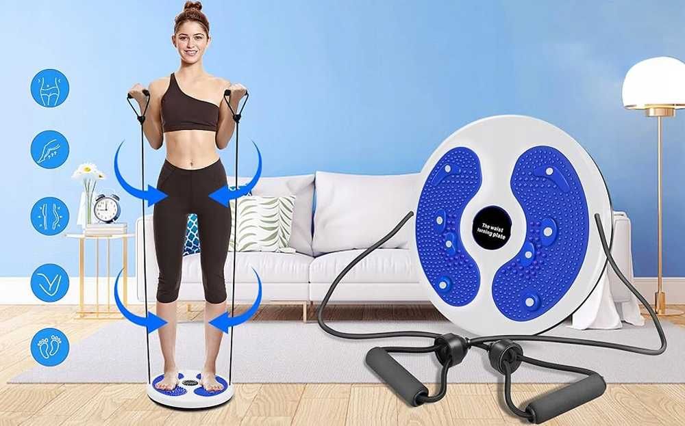 MASAŻER Stóp TWISTER OBROTOWY z Linkami 27cm z gumami Magnesy FITNESS