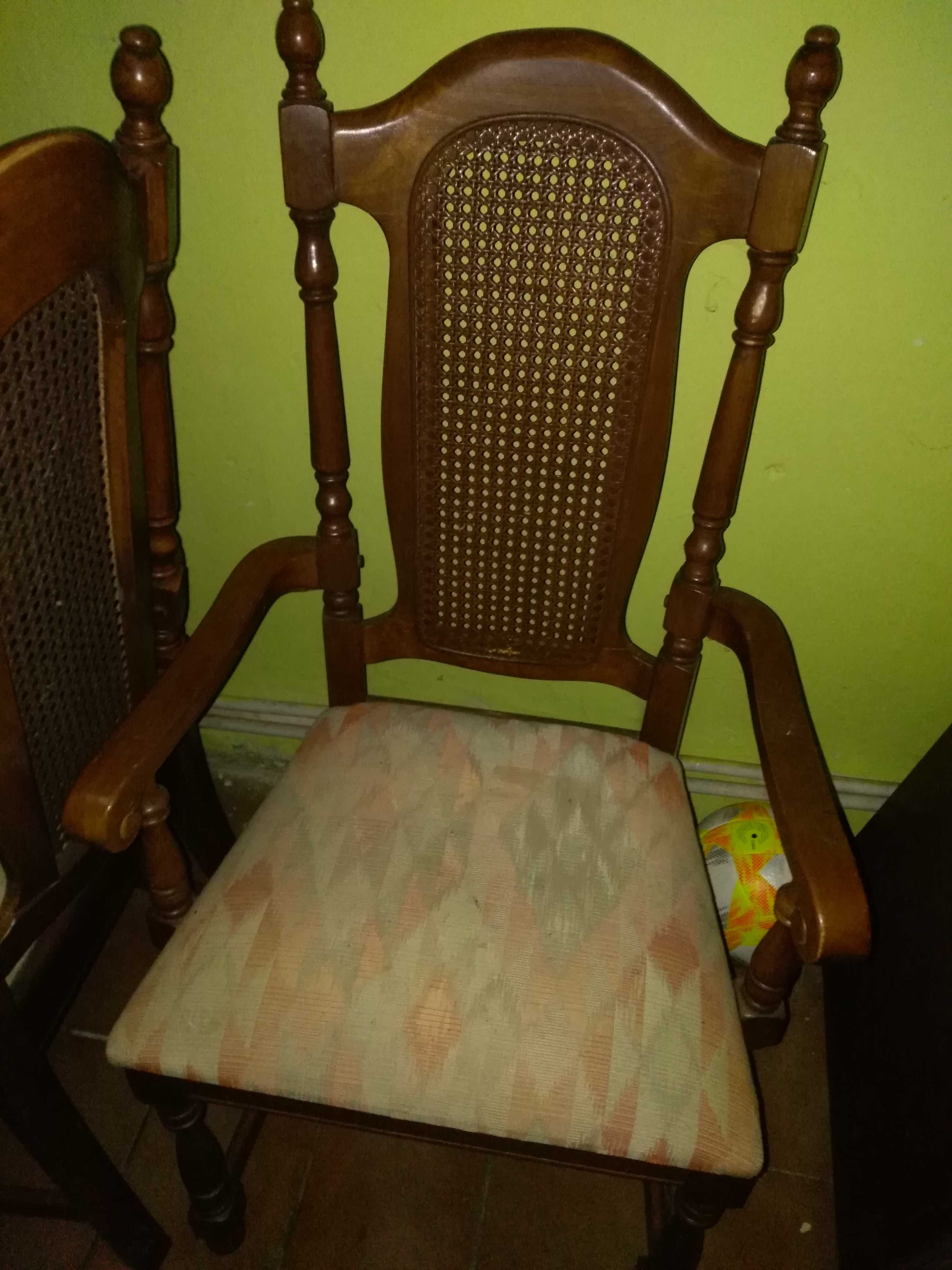 stół z 6 krzeslami ratanowe