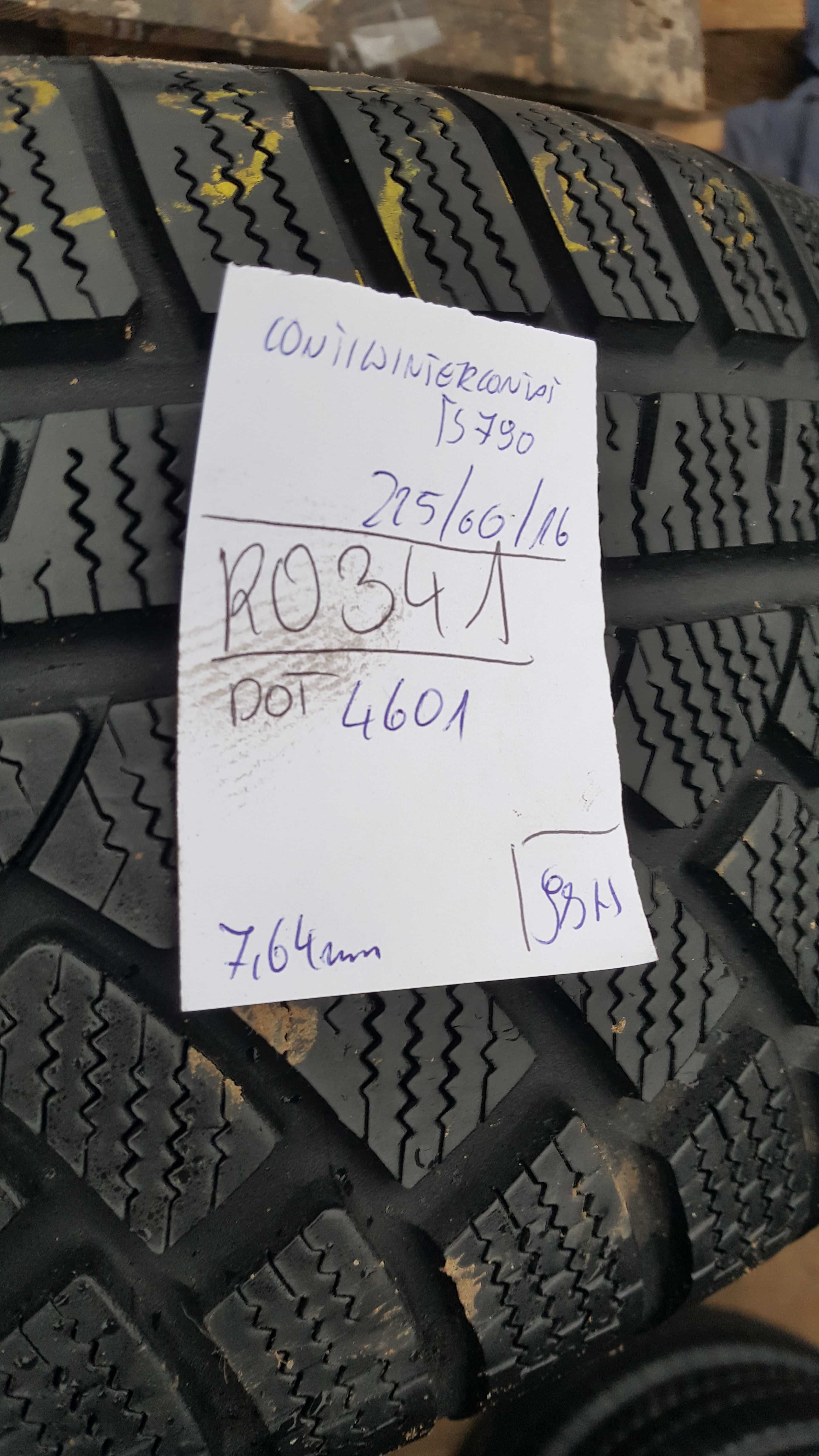 Continental 225/60 r16 TS790 /// 7,65mm!!! ContiWinterContact