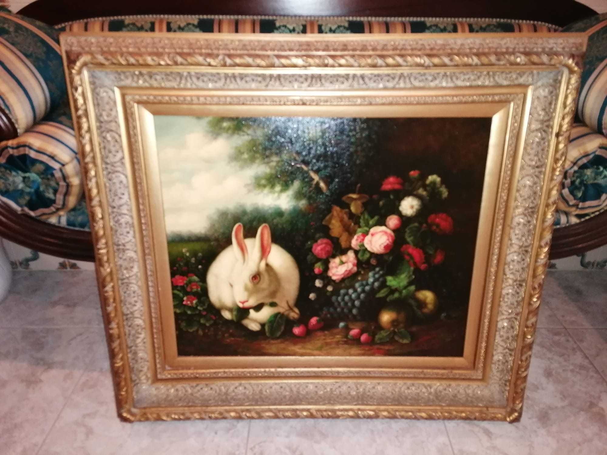 Quadro em óleo sobre tela - Origem USA