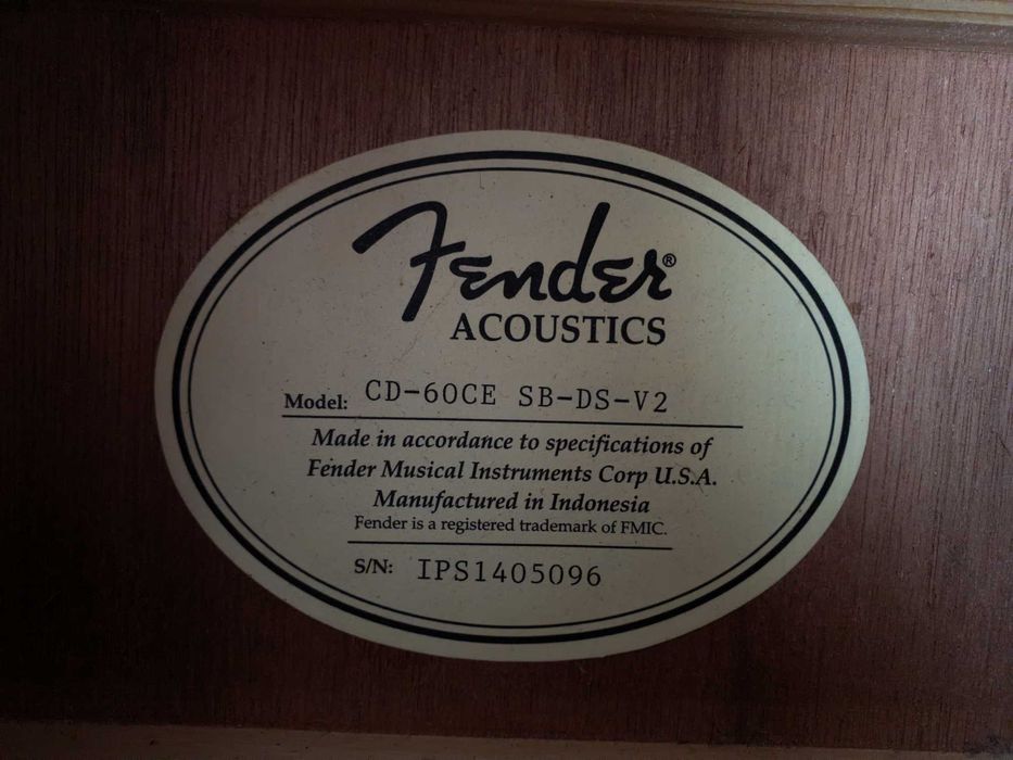 Електроакустика Fender CD-60CE SB