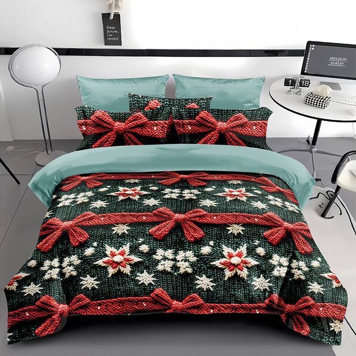 Новорічний комплект постілі фланель