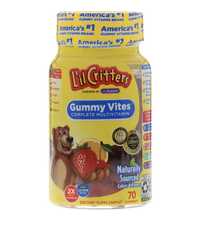 Мультивитамины, витамины для детей, Gummy Vites, Lil Critters, 70 шт