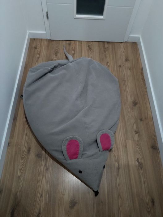 Pufa/ poducha szara mysz