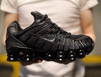 Мужские кроссовки Nike Shox TL Triple Black. Размеры 39-45