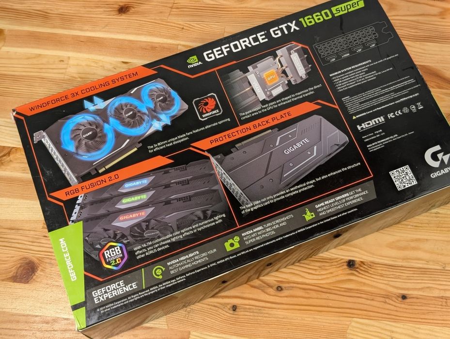 Стан нової! Відеокарта GIGABYTE GAMING GTX 1660SUPER 6GB (GDDR6) Гаран