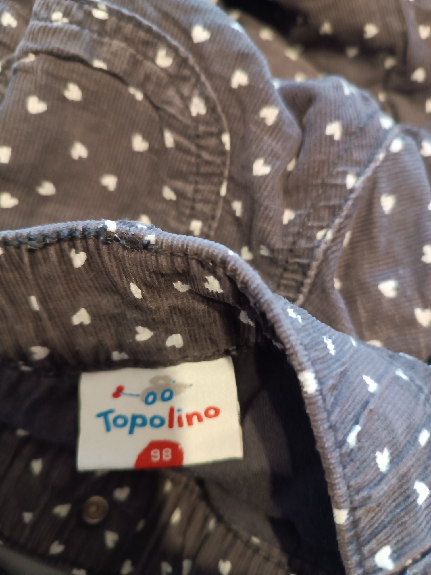 Spodnie sztruksowe z podszewką