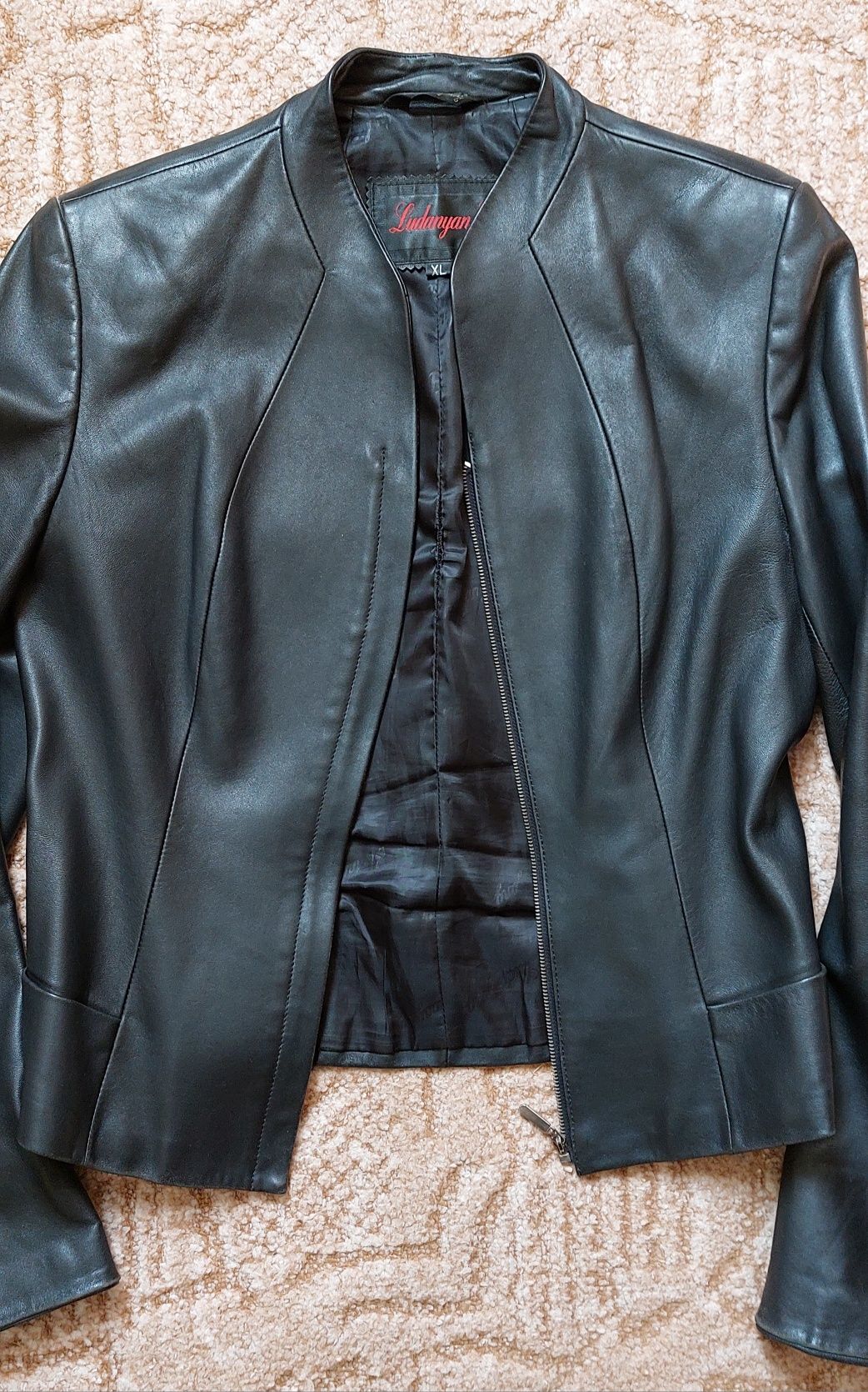 Жіночий шкіряний піджак куртка Пиджак кожаный M L