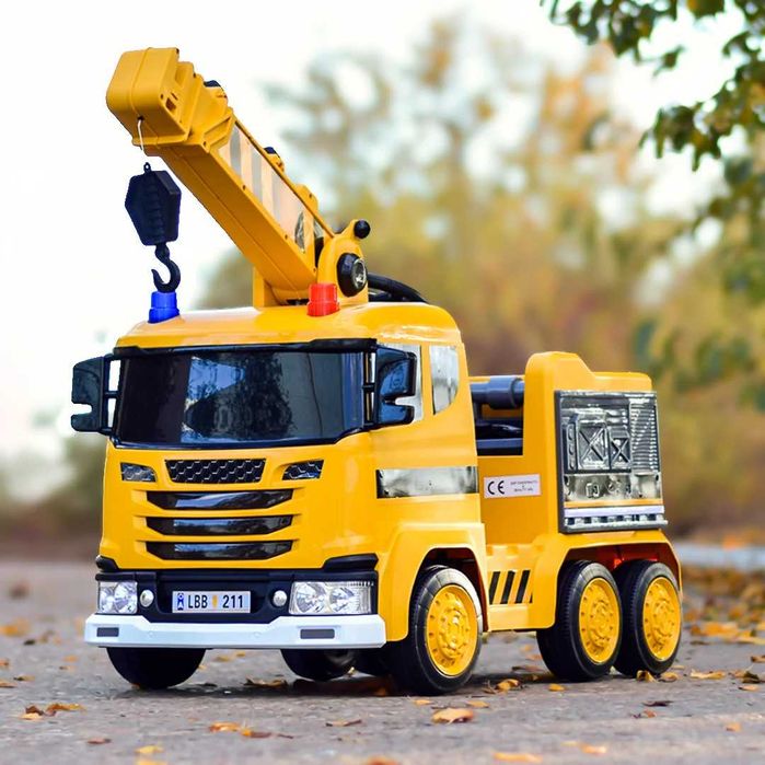 TIR SCANIA R500 DŹWIG ŻURAW Ciągnik Elektryczny Auto Akumulator DZIECI