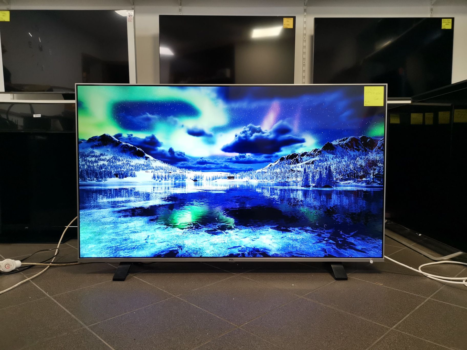 TCL 55 cali 4K UHD hdr Smart WiFi DVB-T2 HEVC 55P660 telewizor wada