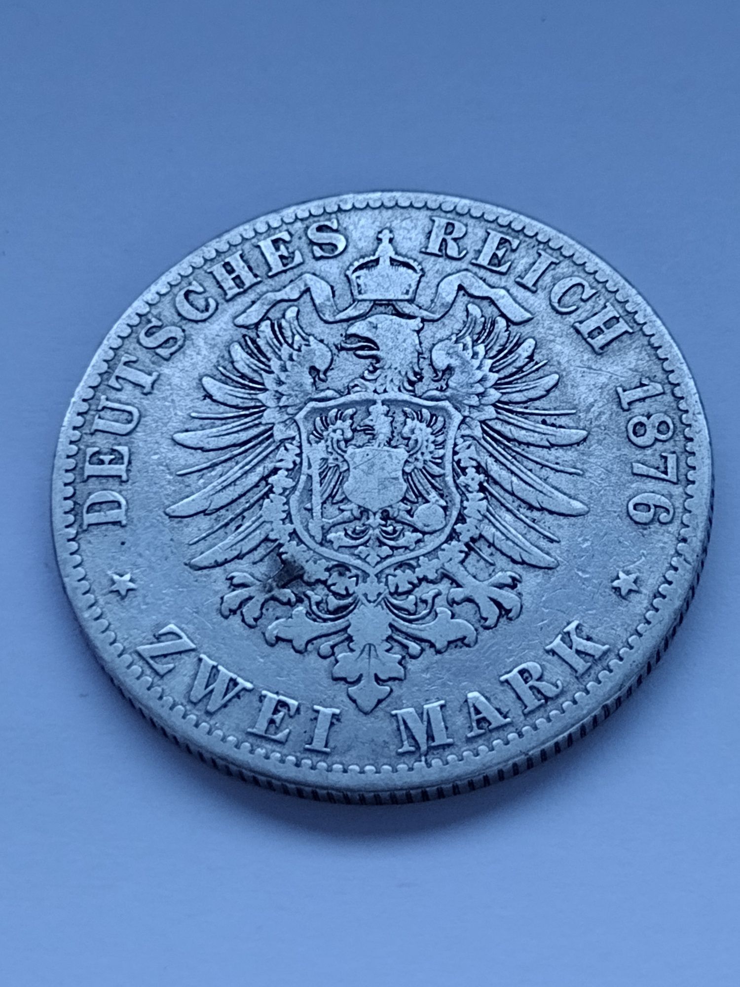 2 marki 1876 rok Rzadsza