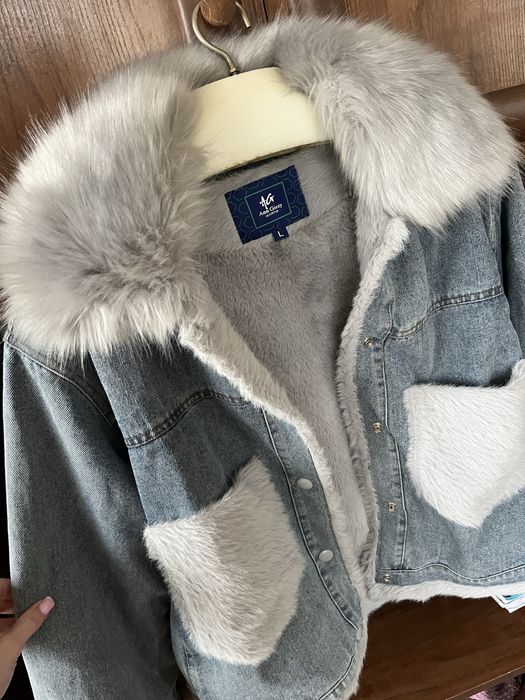 Джинсовая куртка с мехом, джинсовка