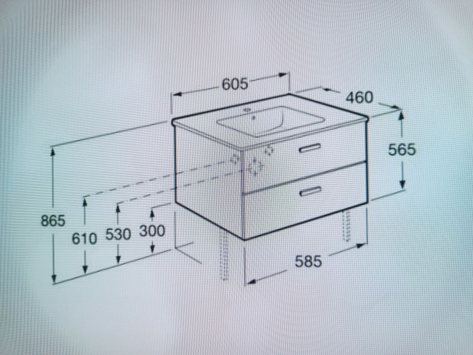 Тумбы с двойным умывальником Roca (Испания)