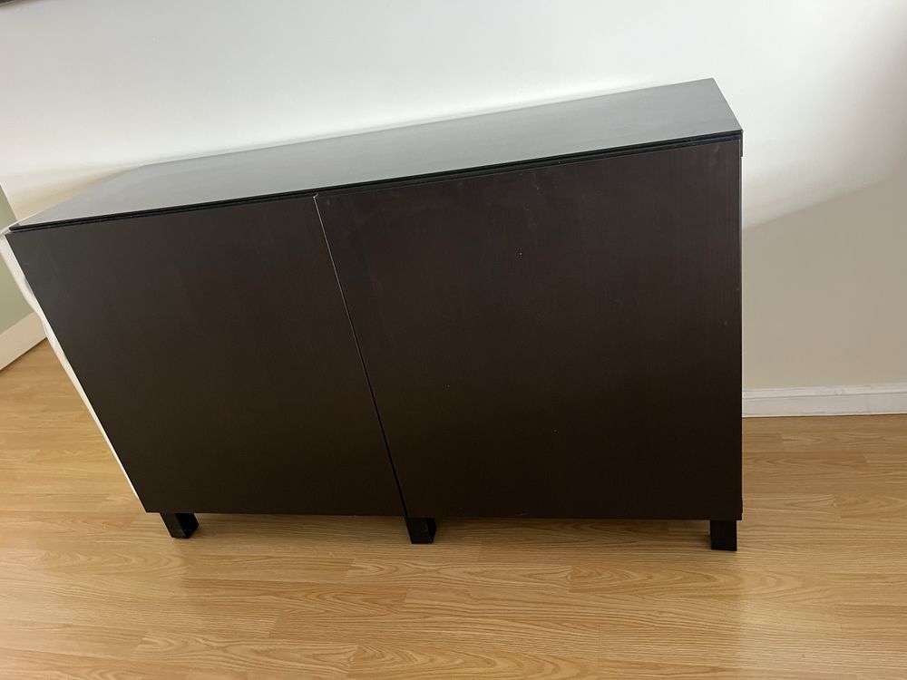 Mivel IKEA C 2 portas e tampo vidro preto