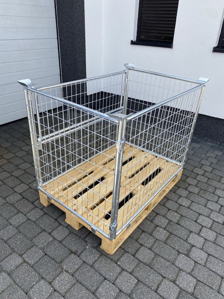 Nadstawka paletowa giterbox gitterbox kosz siatkowy pojemnik skrzynia