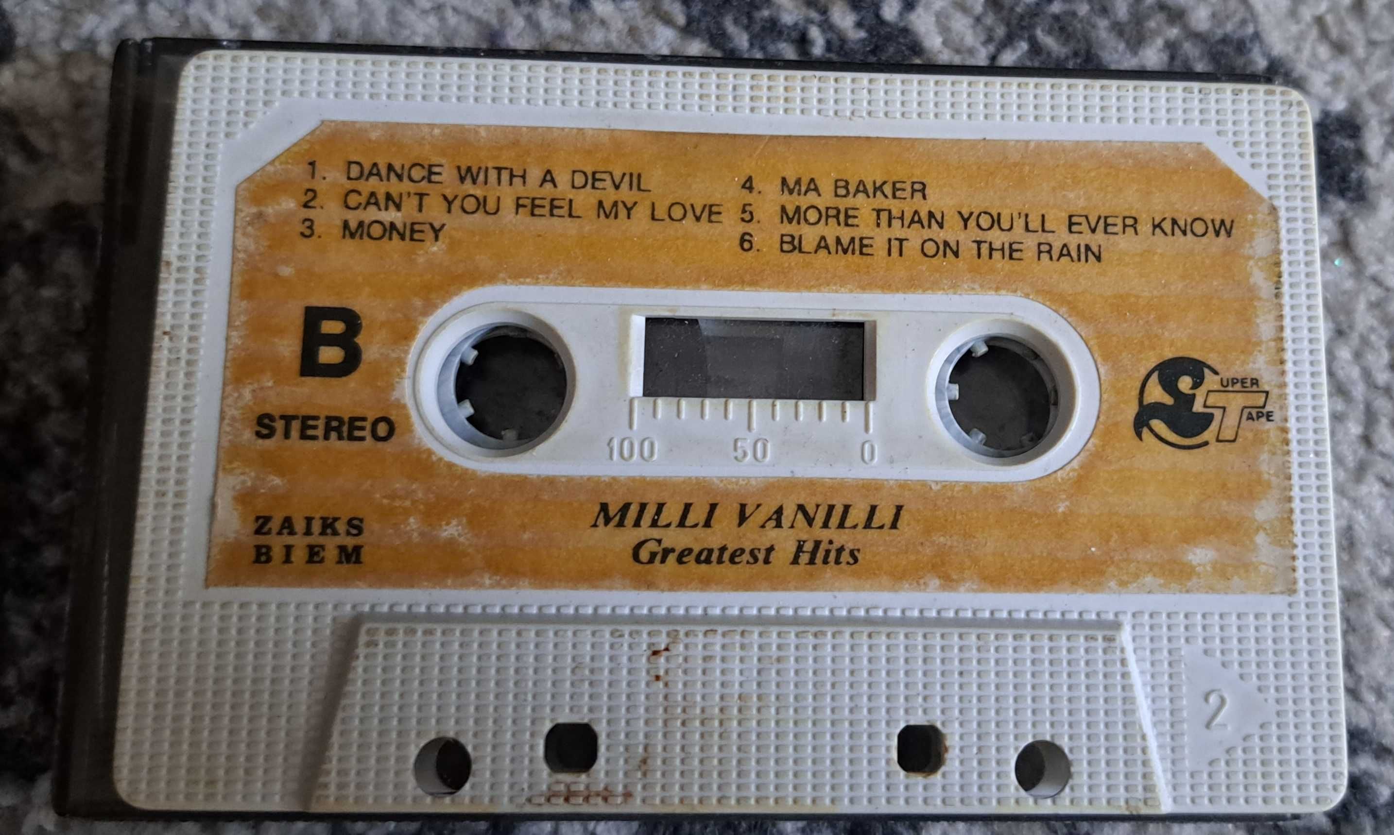 Milli Vanilli Greatest Hits kaseta magnetofonowa