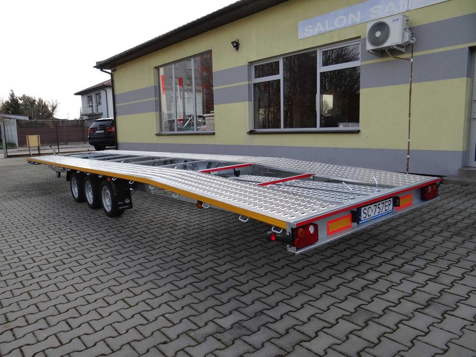 Wynajmę lawetę na dwa auta laweta przyczepa 8,5m wynajem Częstochowa