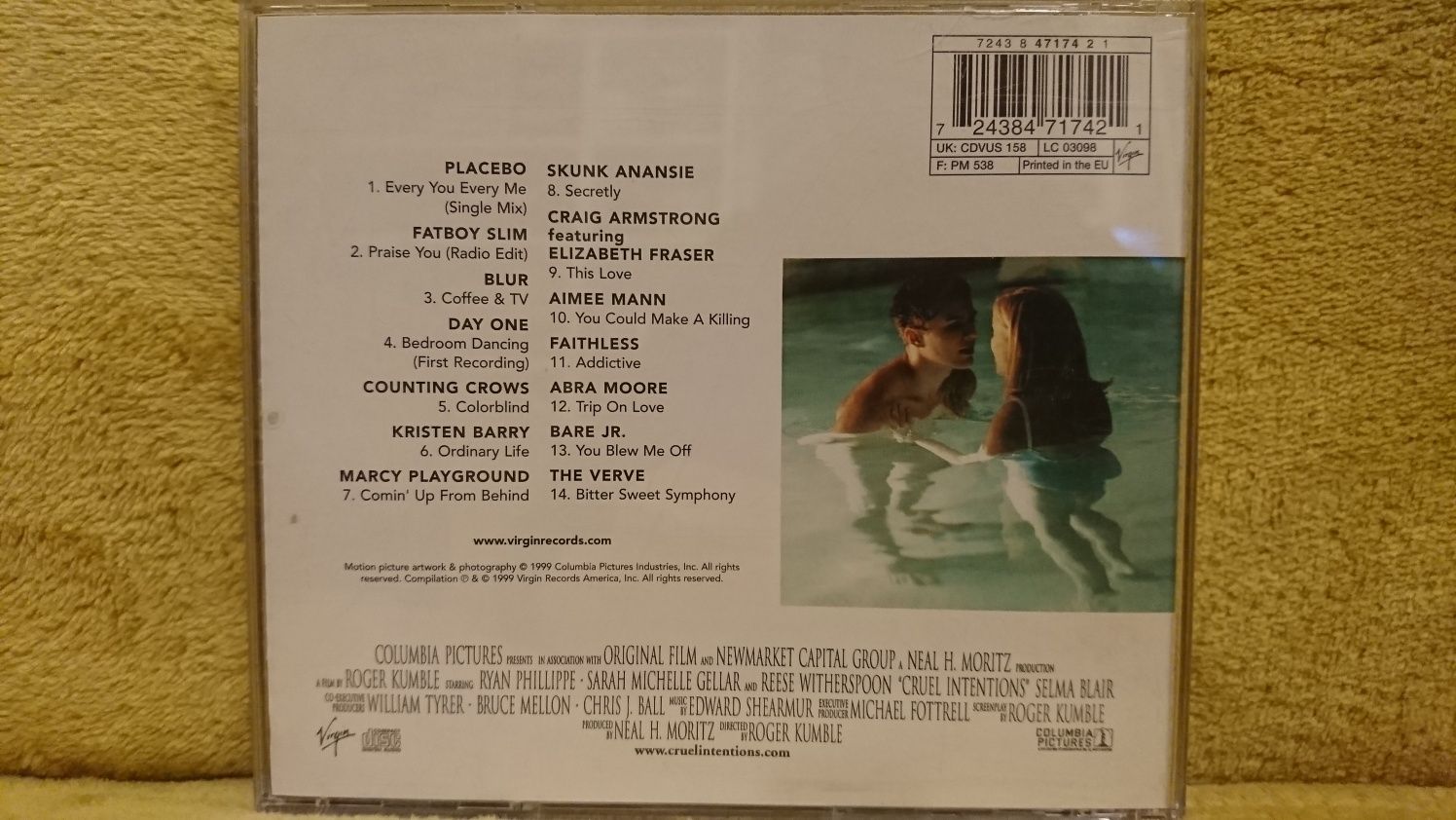 Szkoła Uwodzenia (Cruel Intentions) - Soundtrack CD.