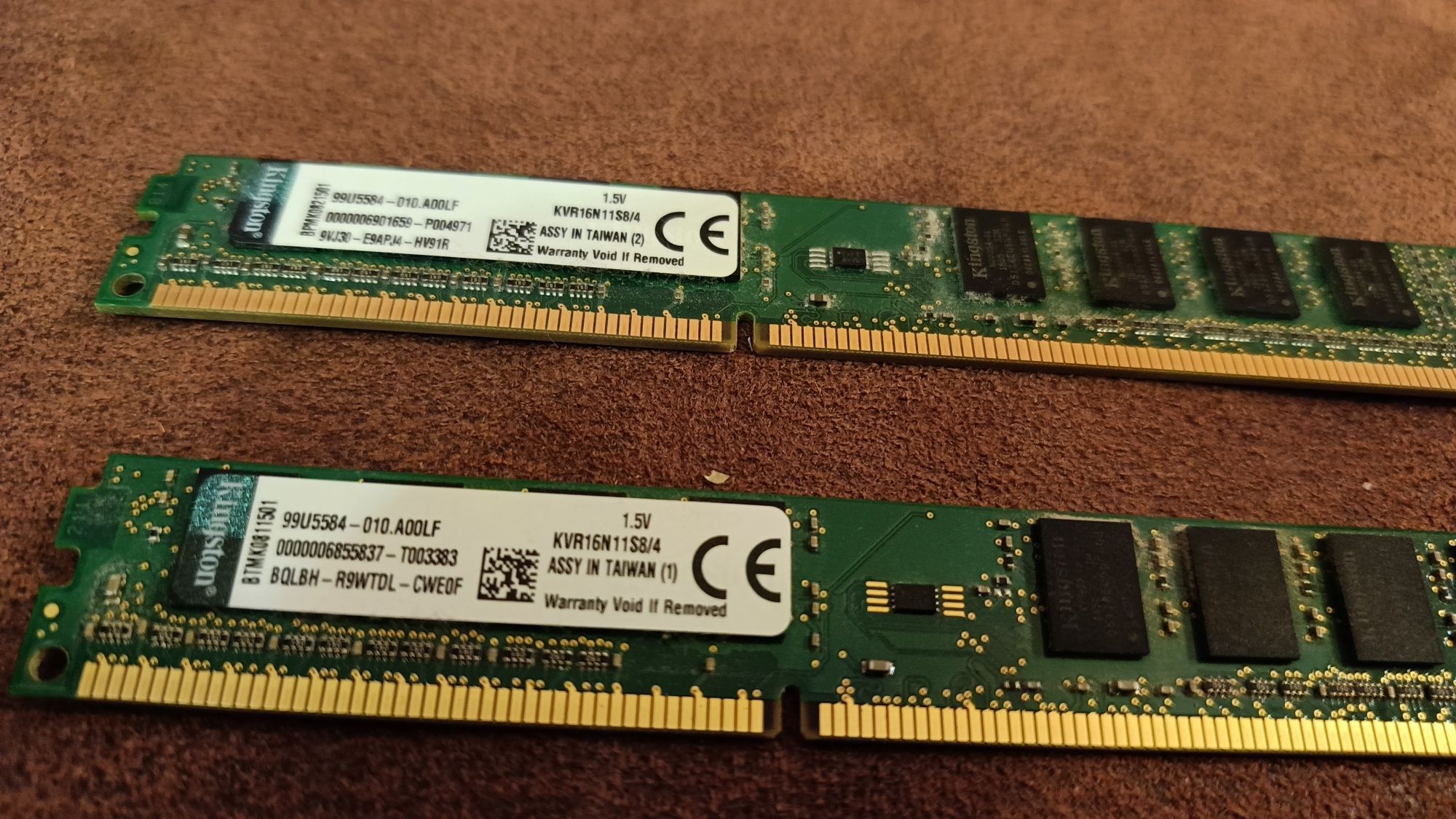 8 Gb Оперативна пам'ять Kingston DDR3-1600 4096MB PC3-12800 (4 шт)