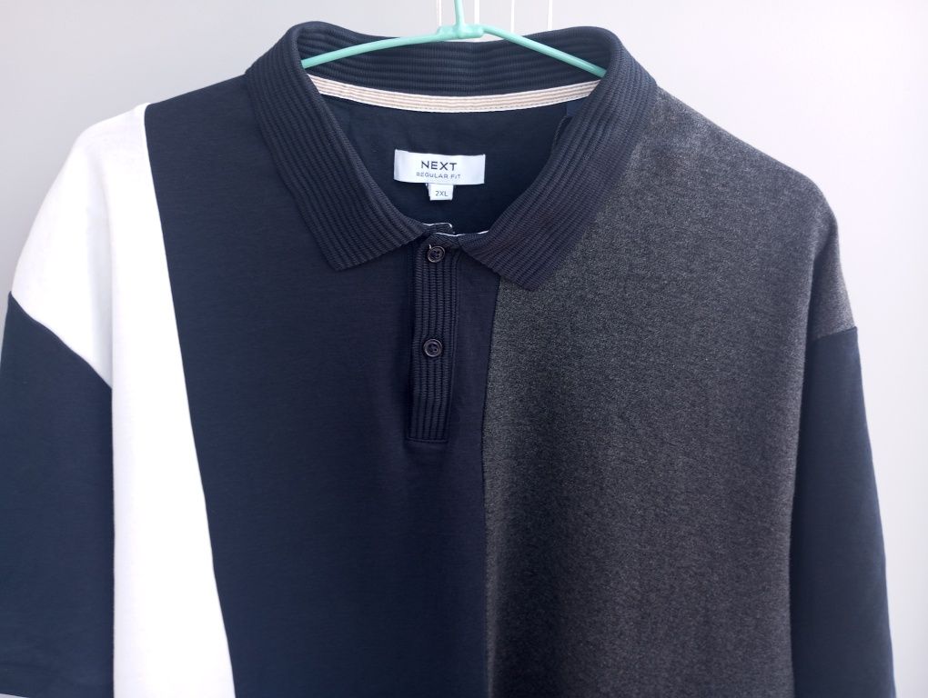 Чоловіча футболка поло Next regular fit xxl. 100% cotton.