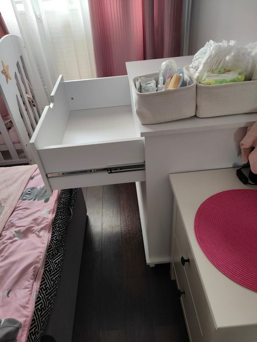 Komoda biała z przewijakiem