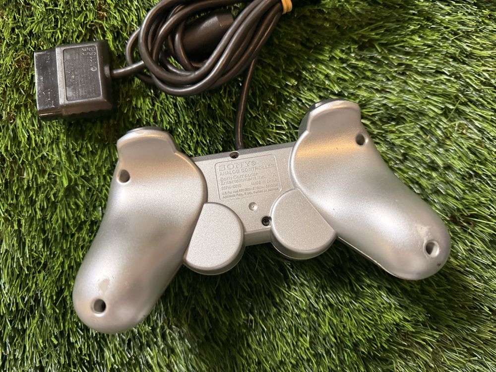 Oryginalny ! Srebrny Pad Kontroler PlayStation 2 Ps2 DualShock 2