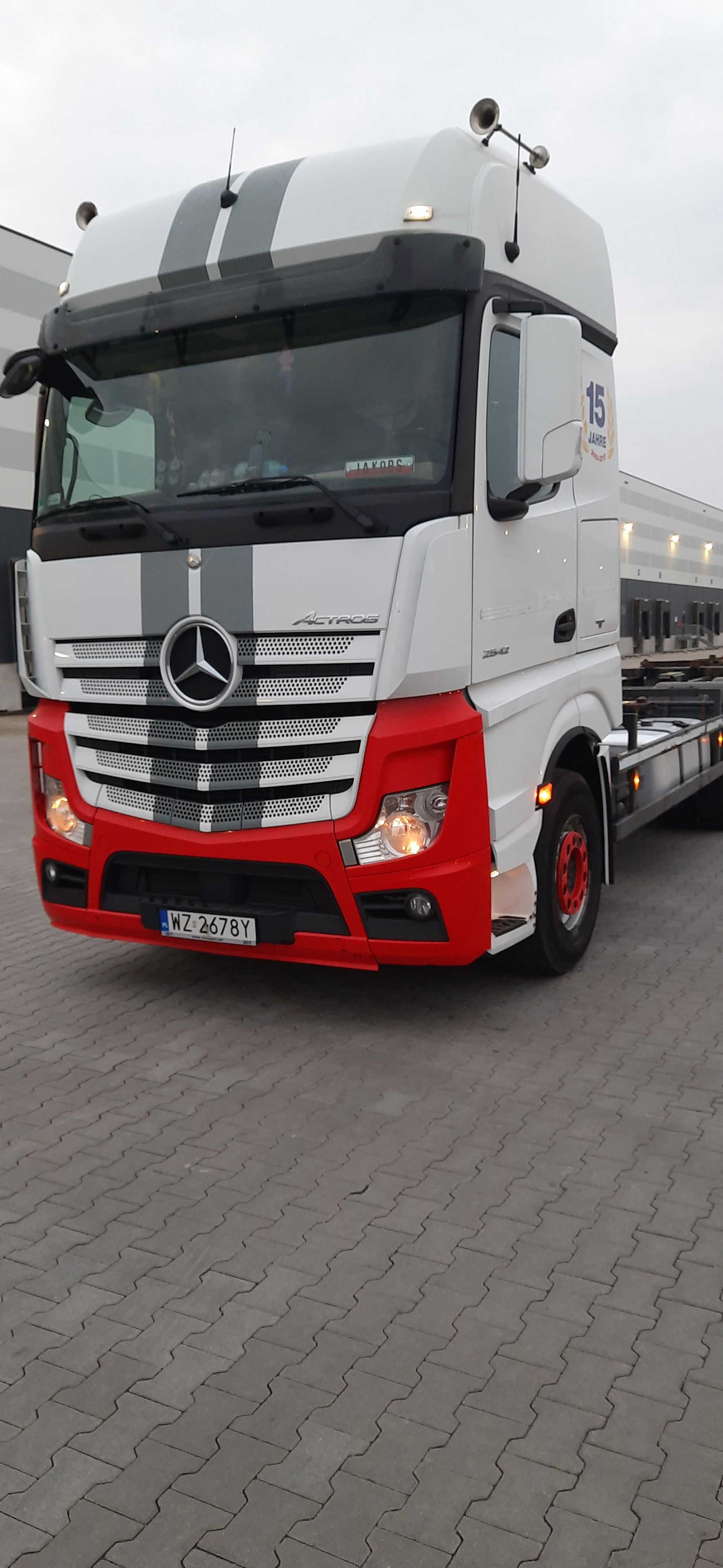 Mercedes Actros MP4,2015r.,BDF,Giga Space,Euro 6.